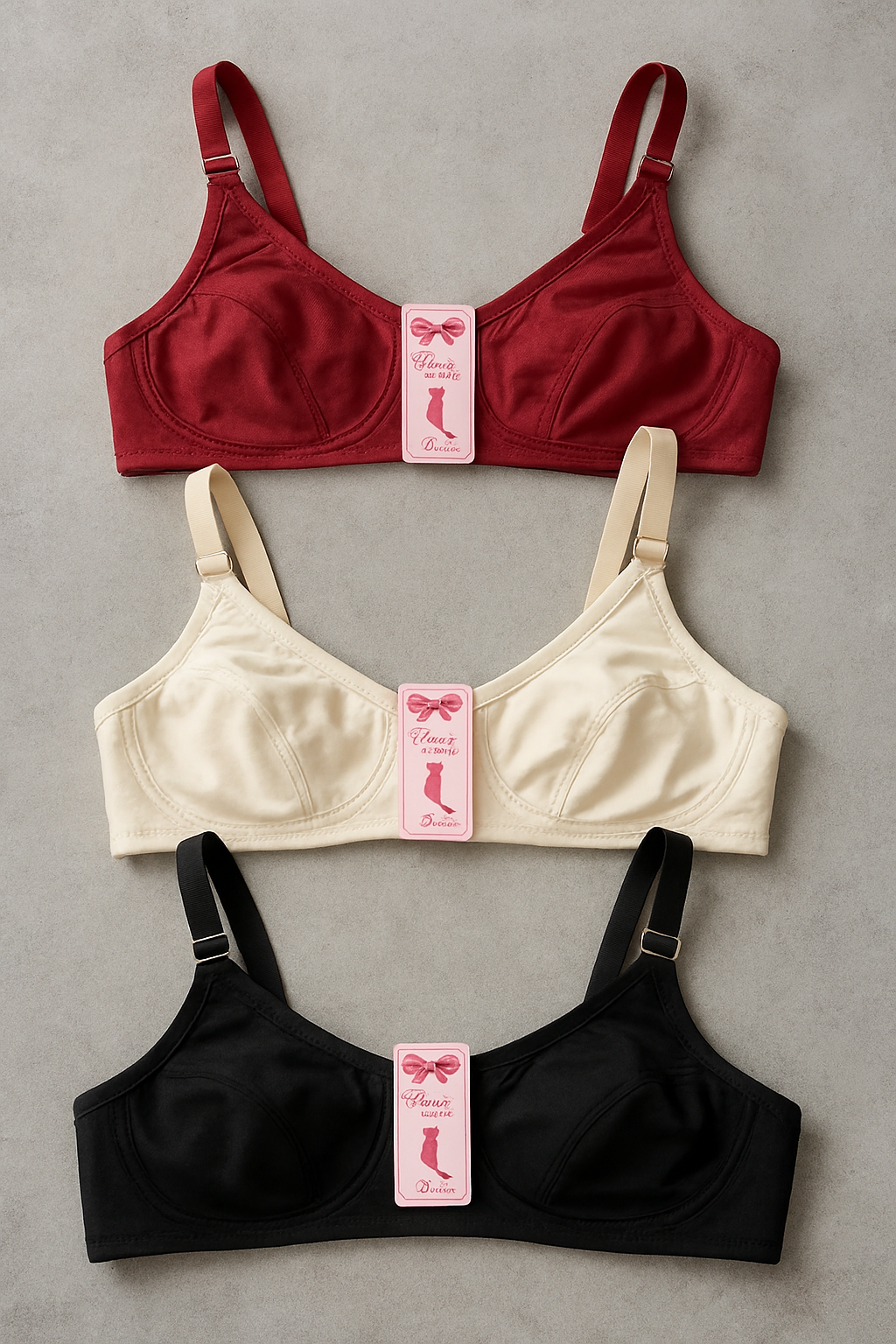 Jersey High Quality Soft Stuff Non-Padded Bra for Women – Plain, Comfortable & Lightweight Everyday Wear Lingerie