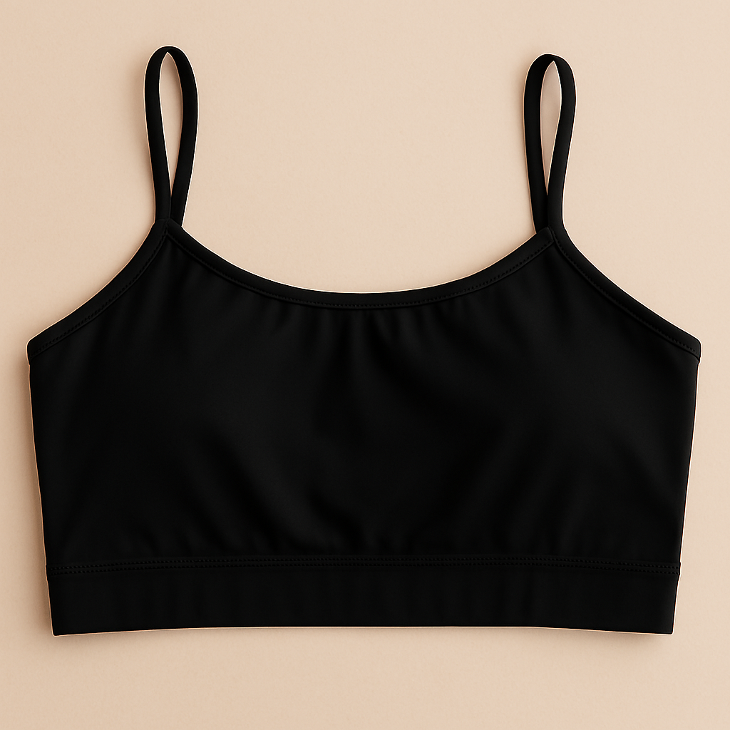 Teenagers’ Malai Non-Padded Bra – Soft, Lightweight & Comfortable Everyday Wear Lingerie, Plain Design in Black