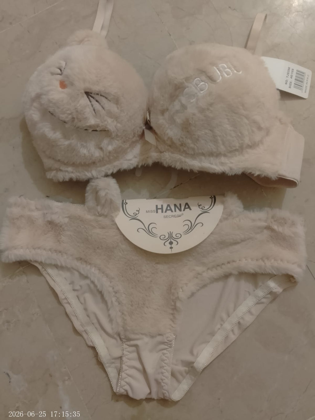 Fur Style Double Padded Woolen Sexy Bikini Set