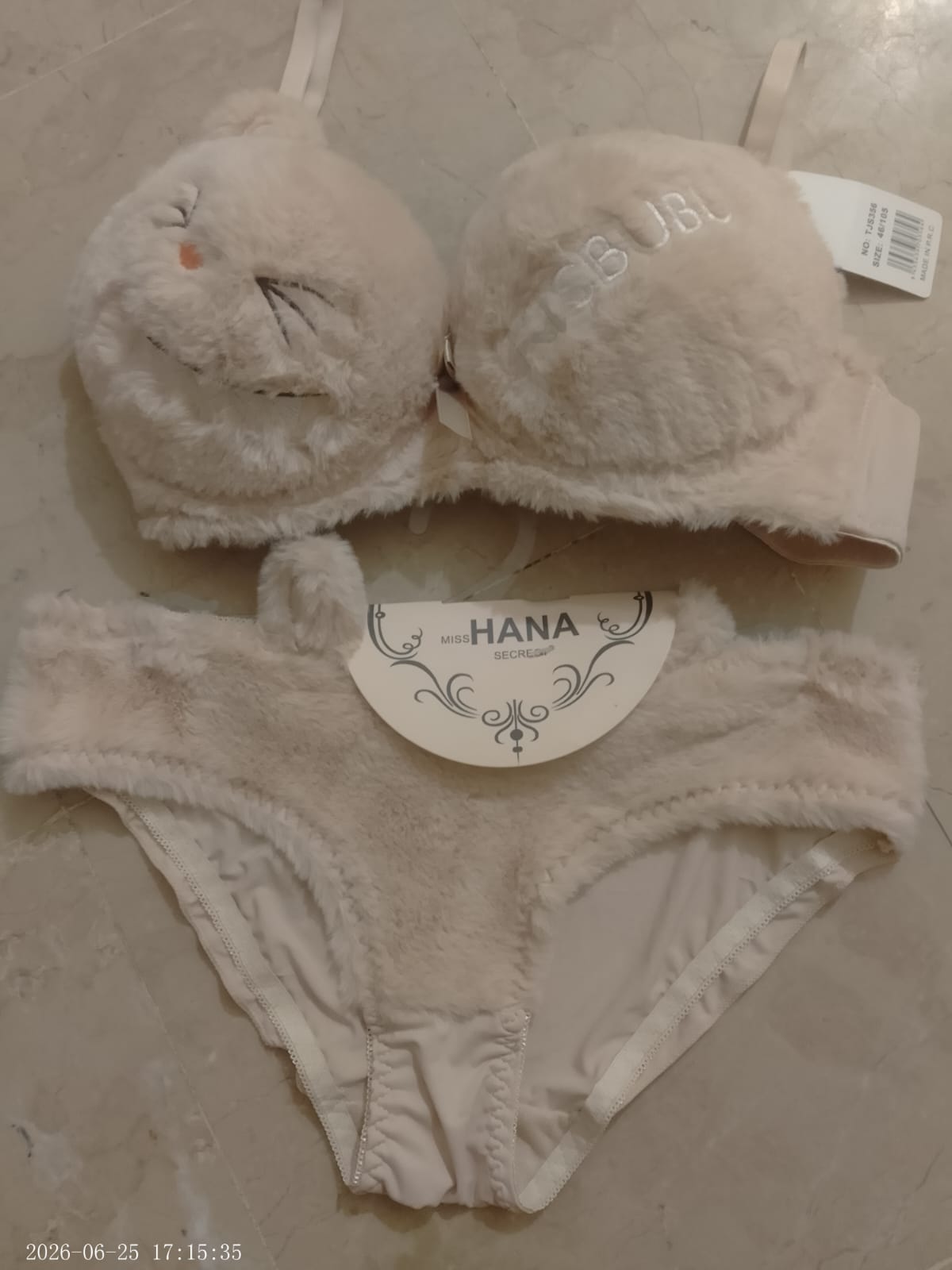 Fur Style Double Padded Woolen Sexy Bikini Set