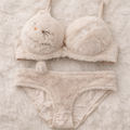 Fur Style Double Padded Woolen Sexy Bikini Set