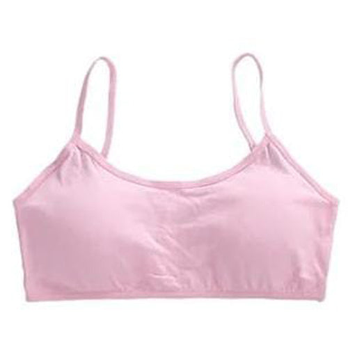 Teen Girls Soft And Comfortable Padded Cotton Sports Bra - Apparel Accessory Designed For Daily Comfort And Support Maintenance Routine (Free Size)