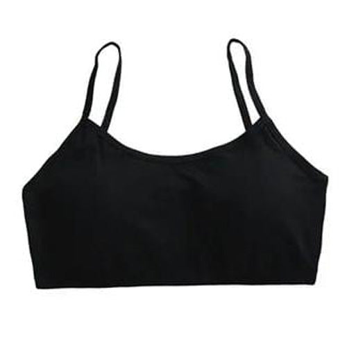 Teen Girls Soft And Comfortable Padded Cotton Sports Bra - Apparel Accessory Designed For Daily Comfort And Support Maintenance Routine (Free Size)