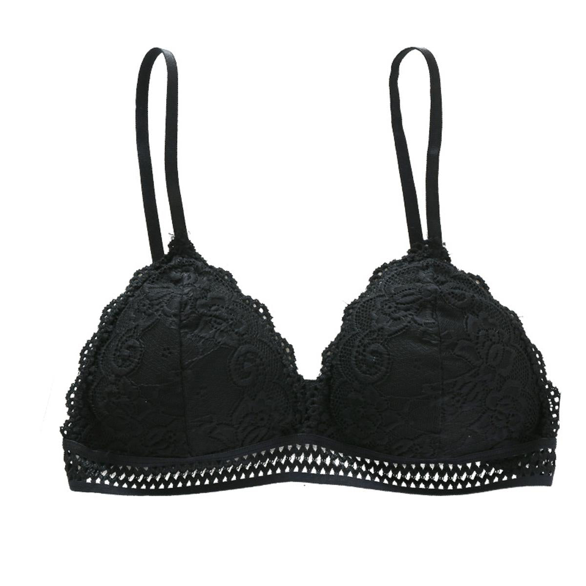 Deep V Lace Bra - Apparel Product Designed For Undergarment Wear And Daily Comfort Routine - Free Size