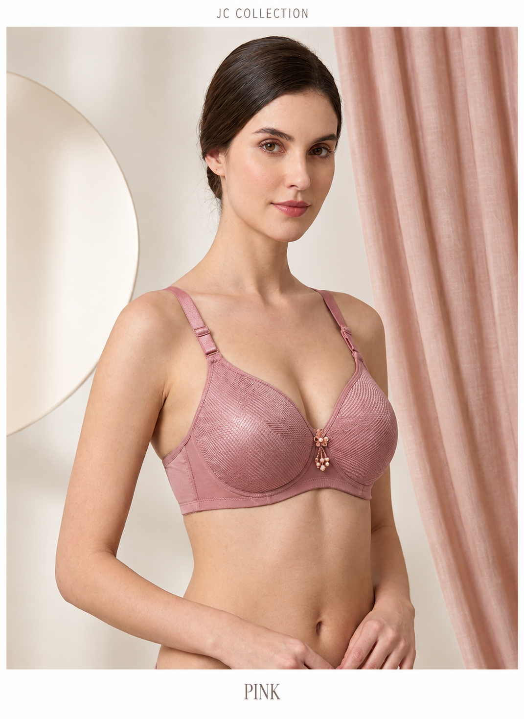 Jersey Sequins Padded Bra – Stylish, Comfortable & Lightweight Everyday Wear