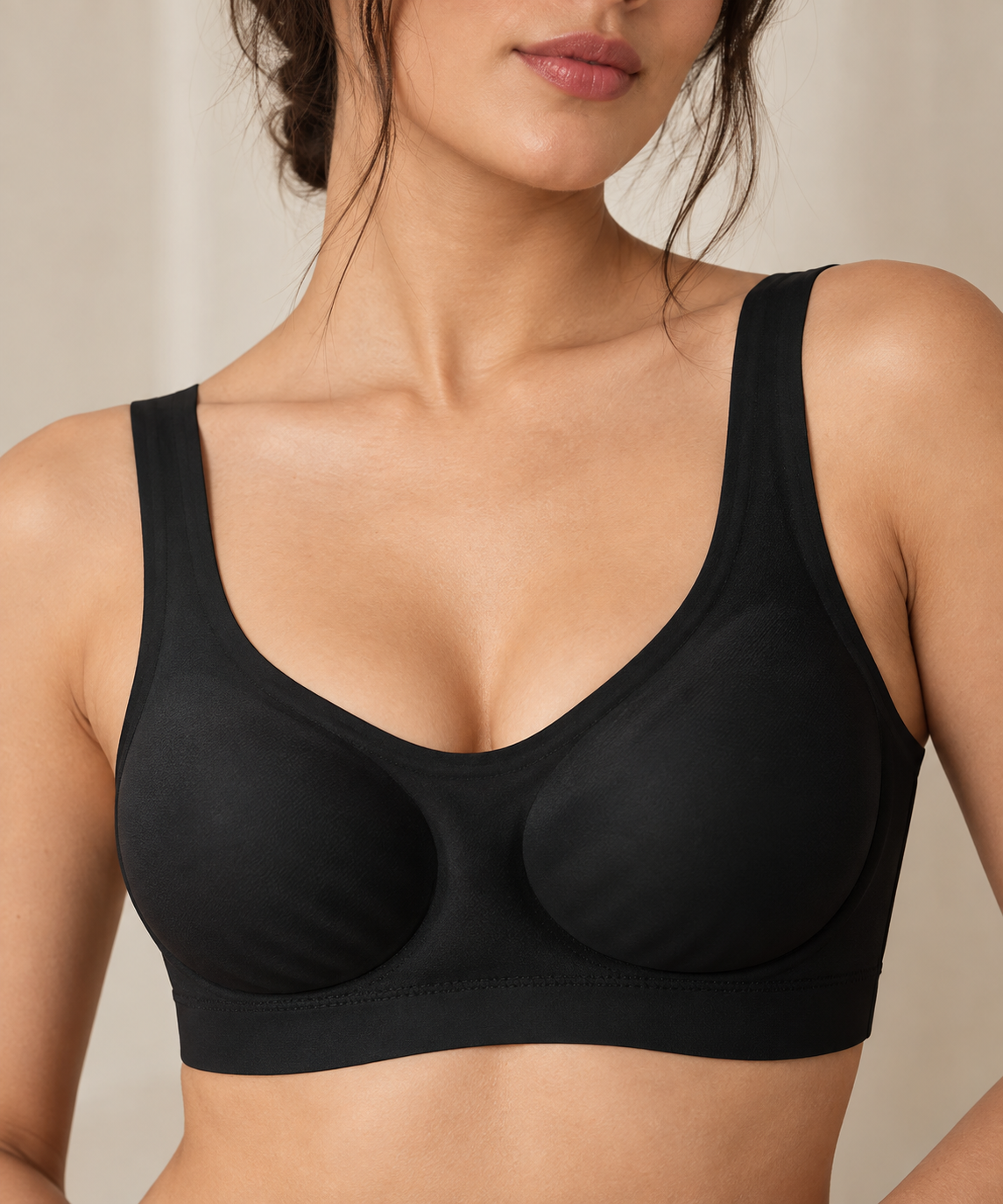 Ladies Air Bra – Soft Jersey Fabric, Plain Non-Padded Design, Comfortable & Lightweight Everyday Wear Lingerie ( Stretchable Size )