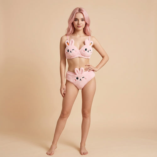Double Padded Bra & Panty Set for Women