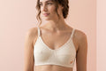 Jersey Soft Fabric Non-Padded Bra for Women – Plain Comfortable & Lightweight Everyday Wear Lingerie in Beige