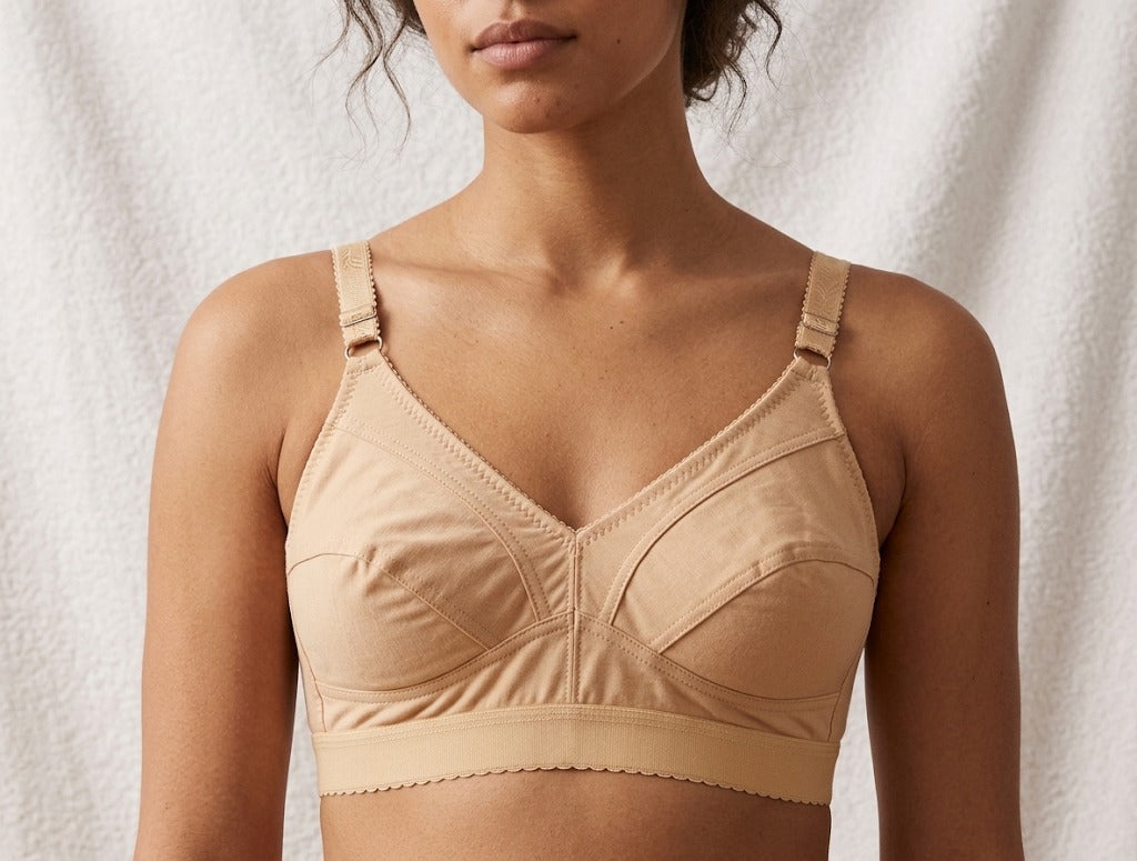 Plain Non-Padded Cotton Bra – Lightweight & Comfortable Everyday Wear