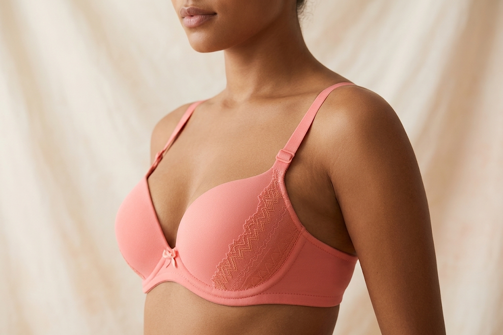 Silk Embroidered Padded Bra for Women – Luxury Undergarment with Soft Silk Fabric, Stylish Embroidery, Comfortable Fit & Everyday Support
