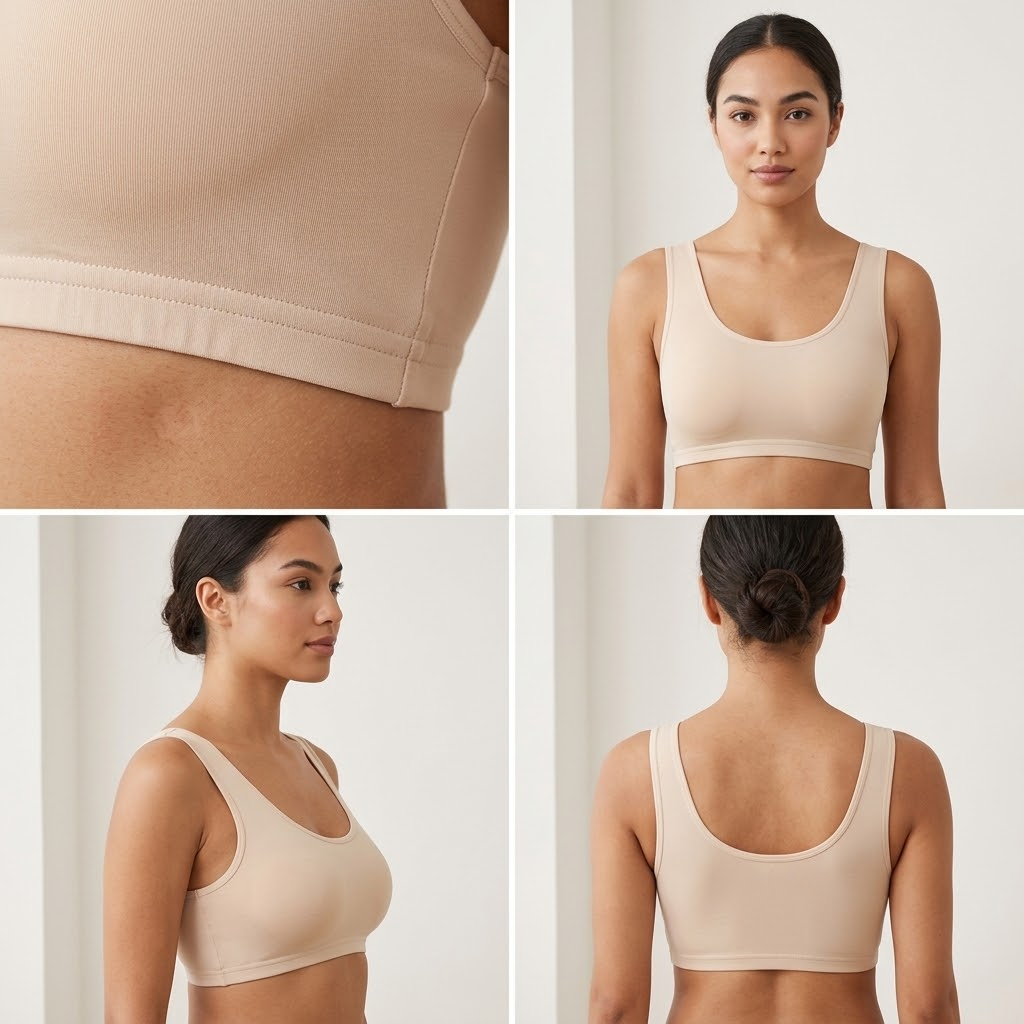 Ladies Air Bra – Soft Jersey Fabric, Plain Non-Padded Design, Comfortable & Lightweight Everyday Wear Lingerie ( Stretchable Size )